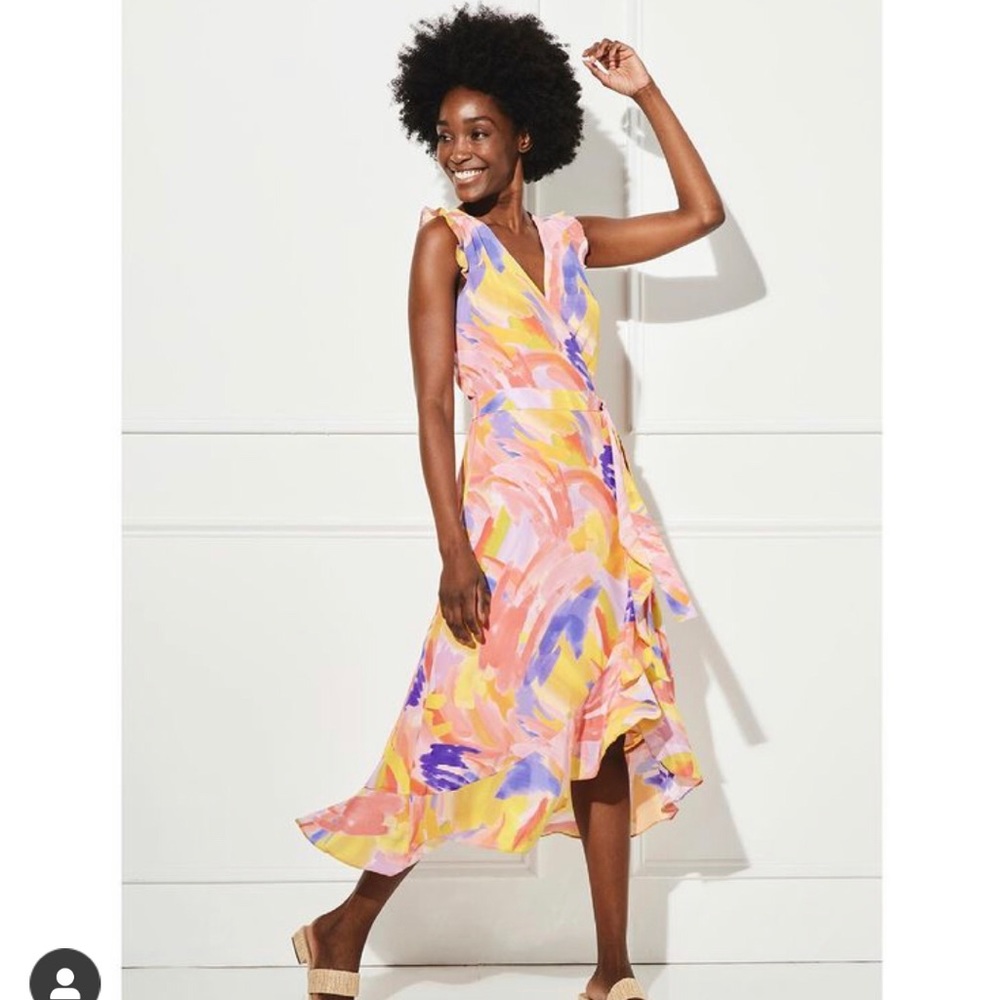 beautiful spring ruffle dress